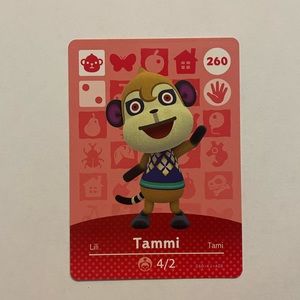 Animal Crossing Amiibo Card 260 Tammi